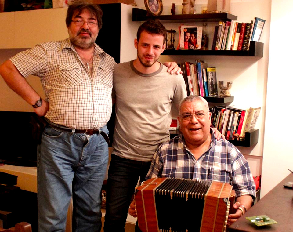 Baltazar Estol with Julio Pane and Dino Saluzzi.