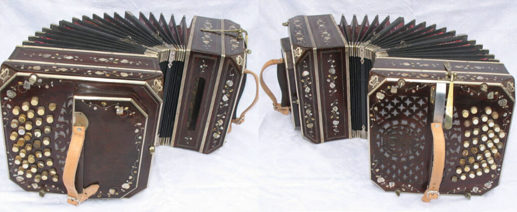 Bandoneon 152 by ELA. The bandoneon price for these bandoneons is higher, and they are rare.